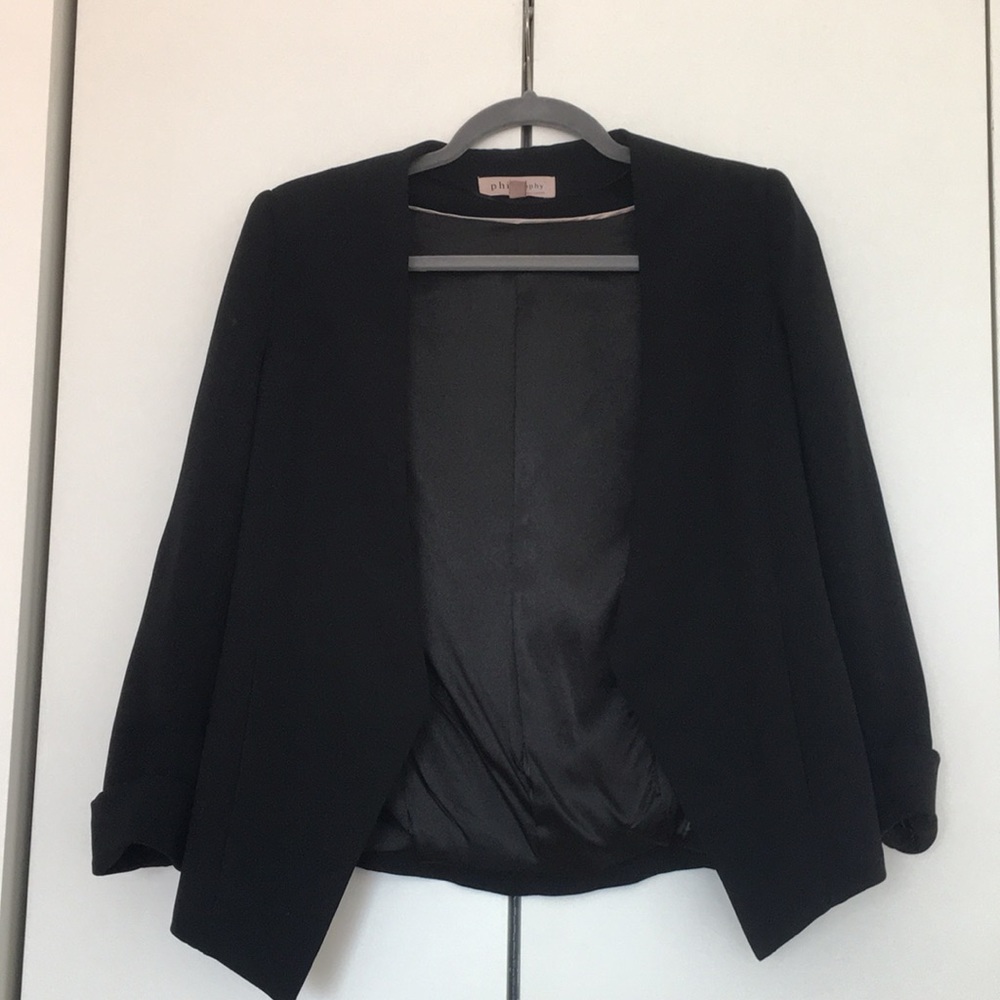 Black unstructured blazer - Philosophy